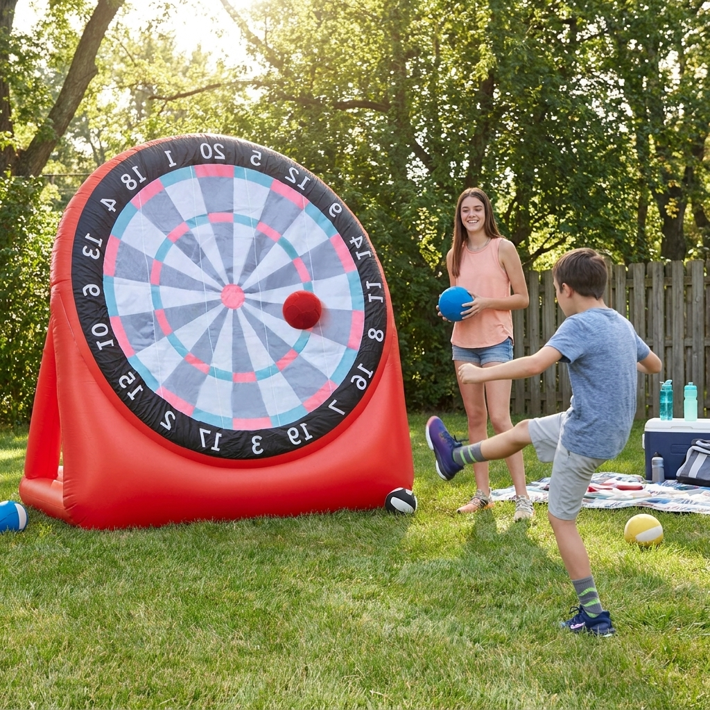 Giant Inflatable Soccer Dartboard lifestyle