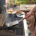 Long Handle BBQ Grill Brush with Scraper lifestyle