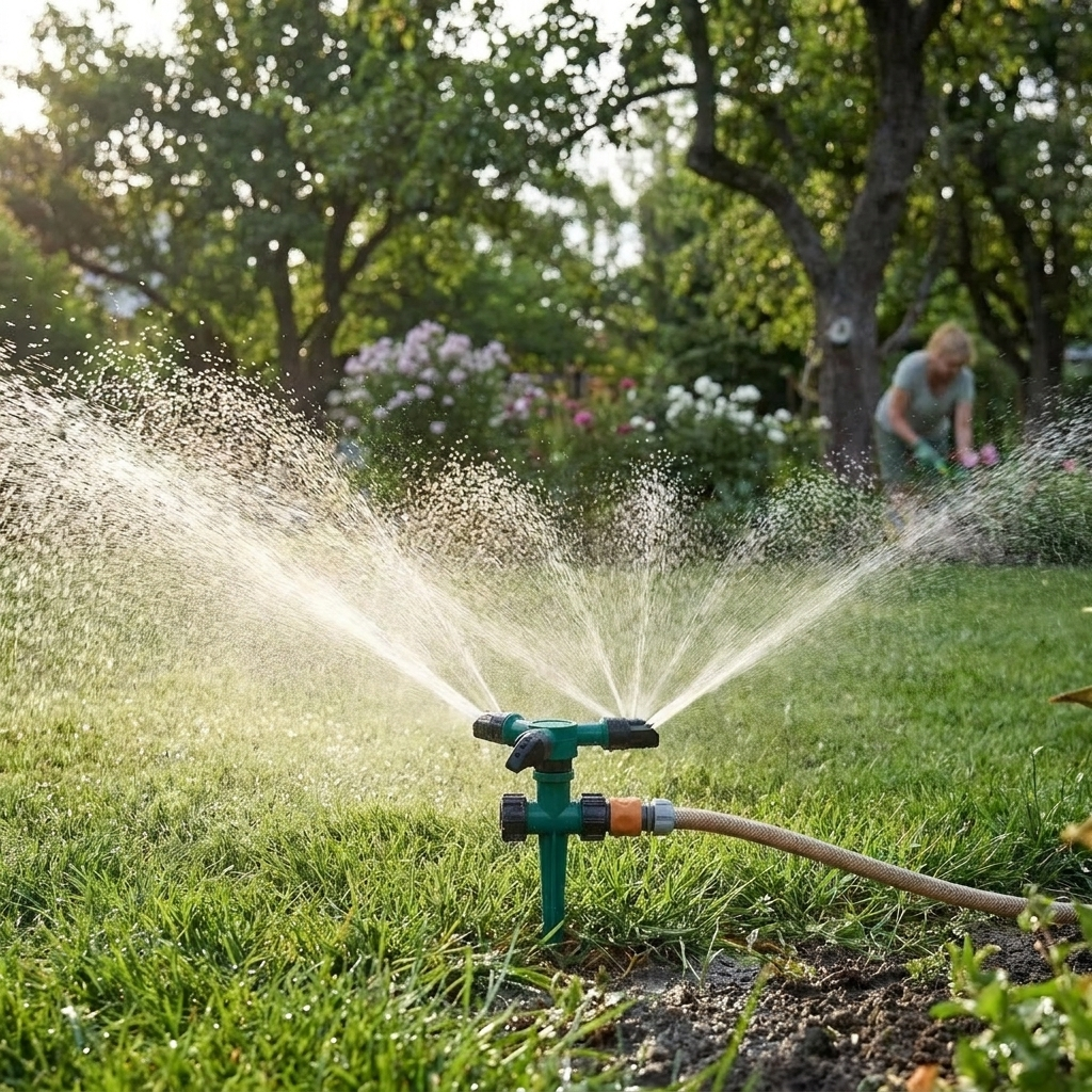 Rotating Garden Sprinkler System - 5 Set lifestyle