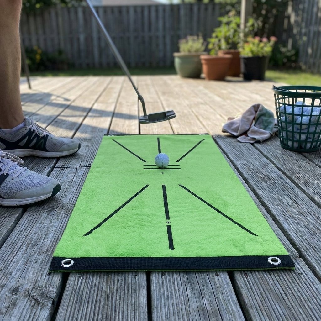Portable Golf Outdoor Swing Practice Mat lifestyle