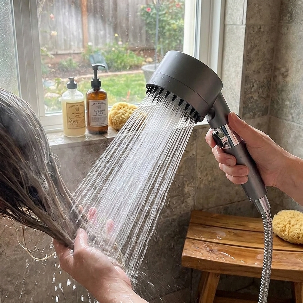 High Pressure Filtered Shower Head lifestyle