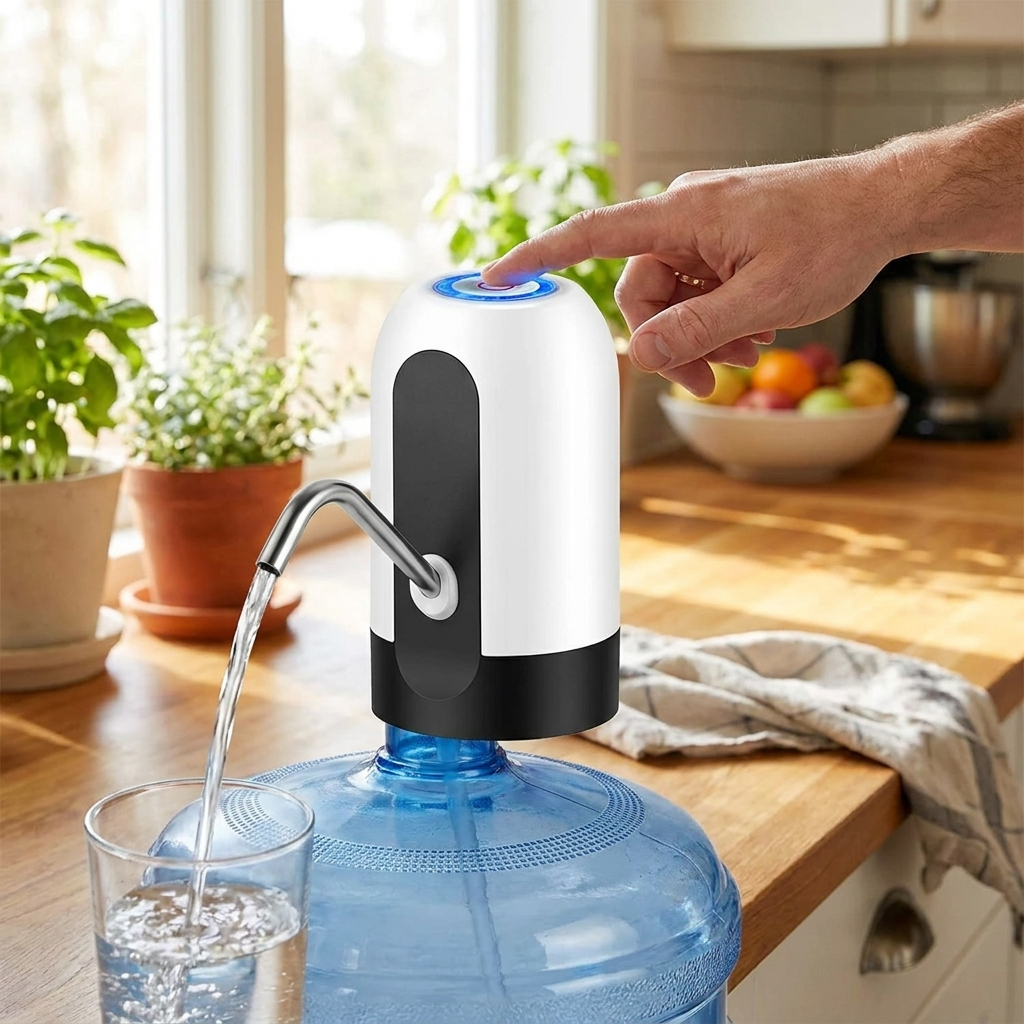 Automatic Water Bottle Dispenser Pump lifestyle