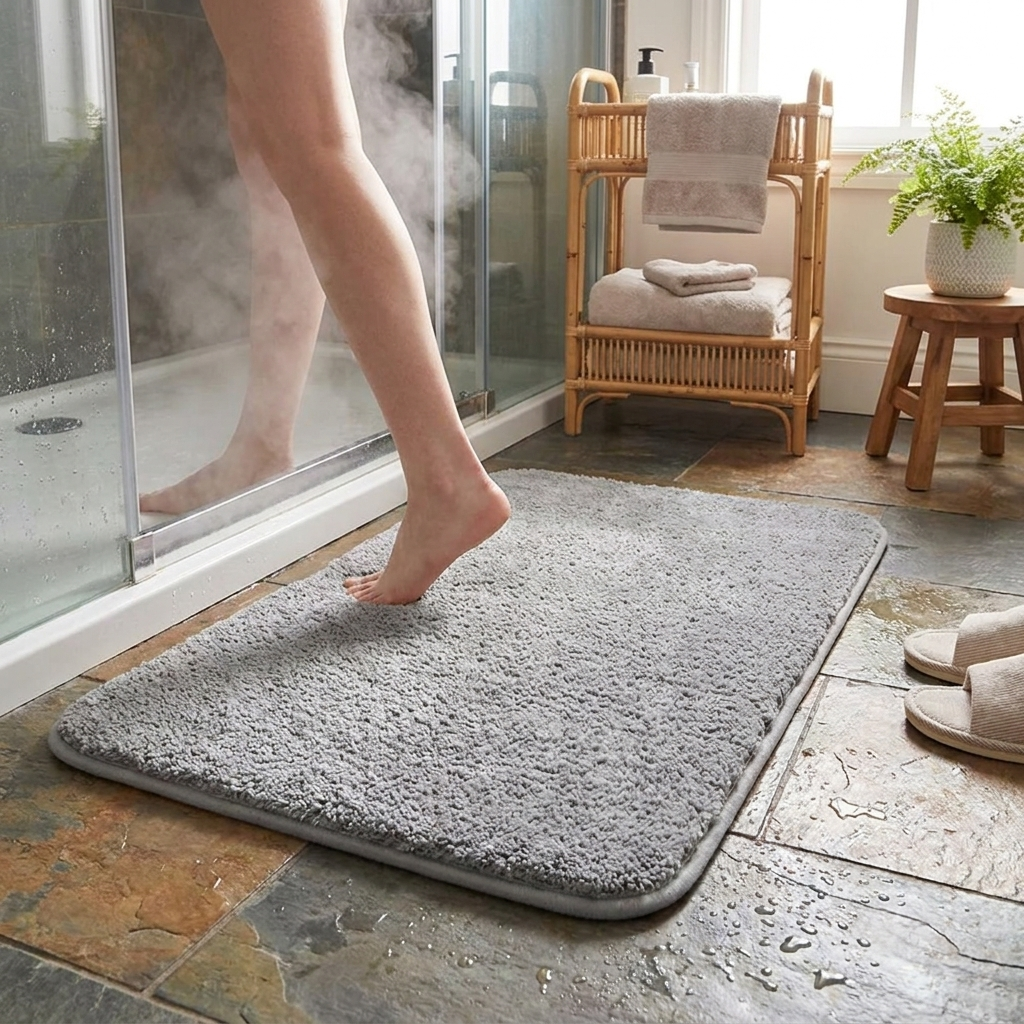 Super Thick Luxury Bathroom Rug lifestyle