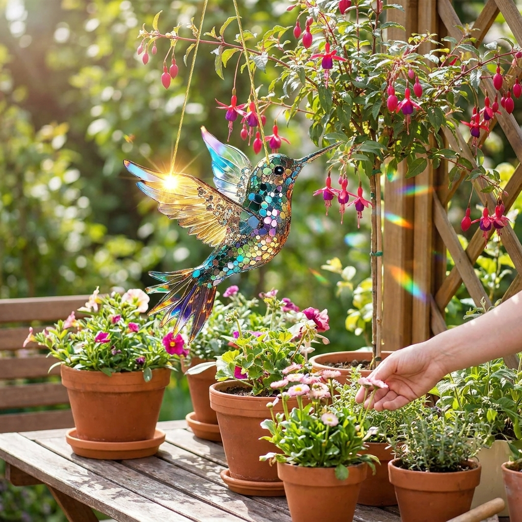 Hummingbird Suncatcher lifestyle