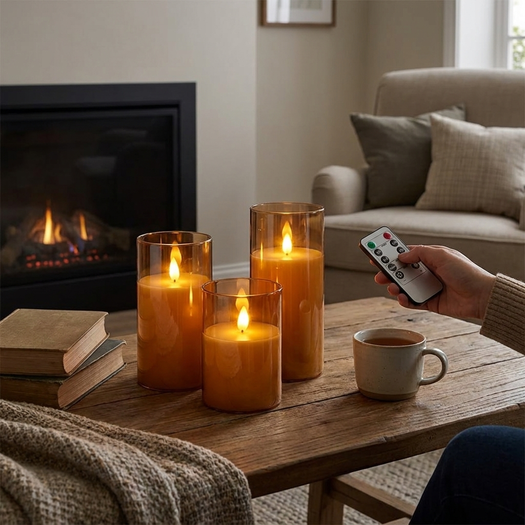 Realistic Flameless Candles With Remote lifestyle