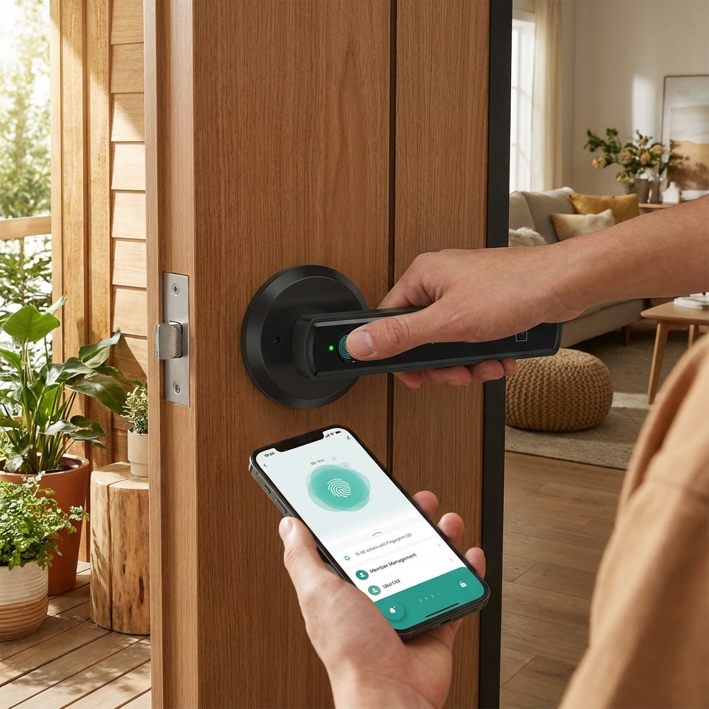 Keyless Entry Door Lock With Handle lifestyle