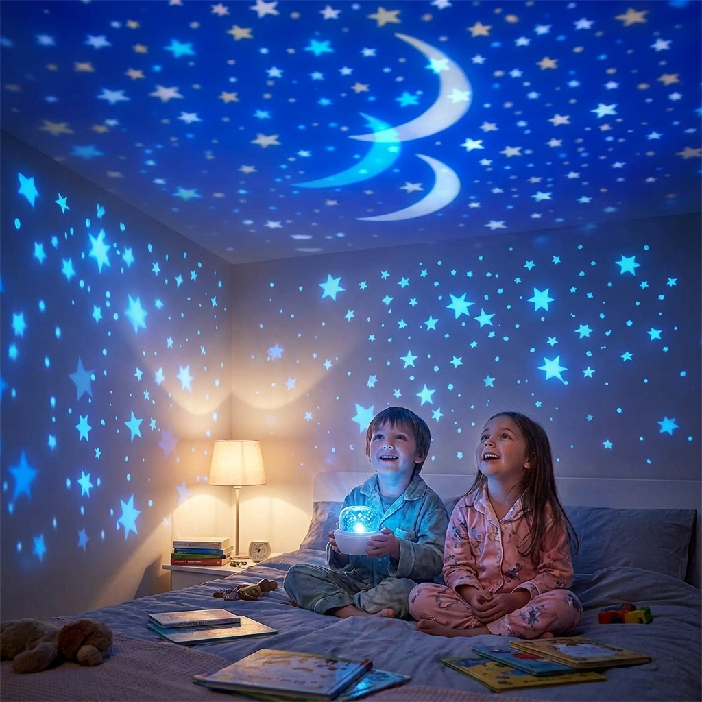 Children’s Night Light and Ocean Projection Lamp lifestyle
