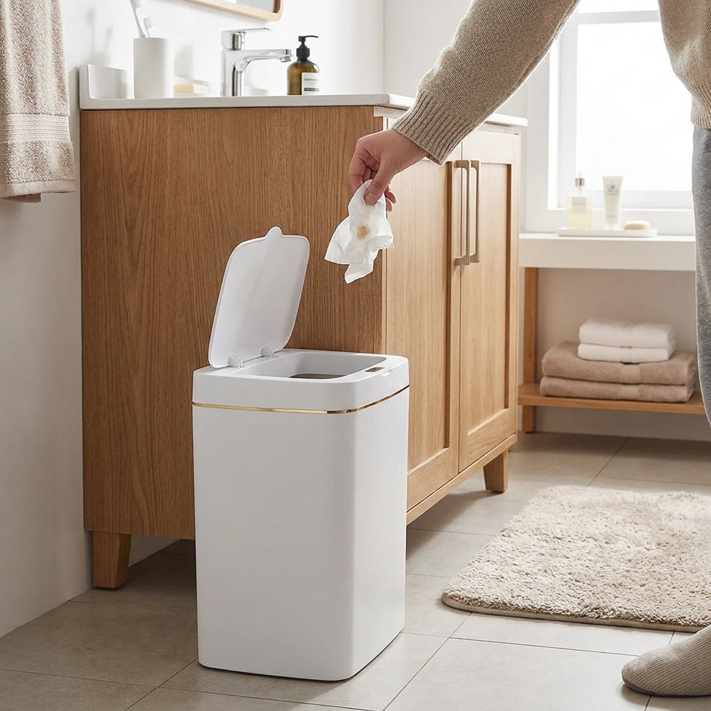 Automatic Motion-Sensor Trash Can lifestyle
