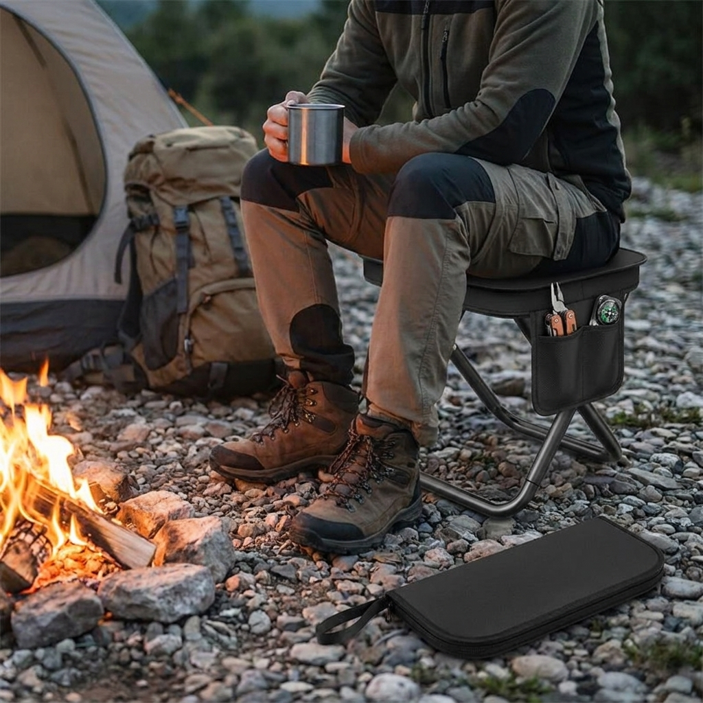 Portable Folding Camping Chair lifestyle