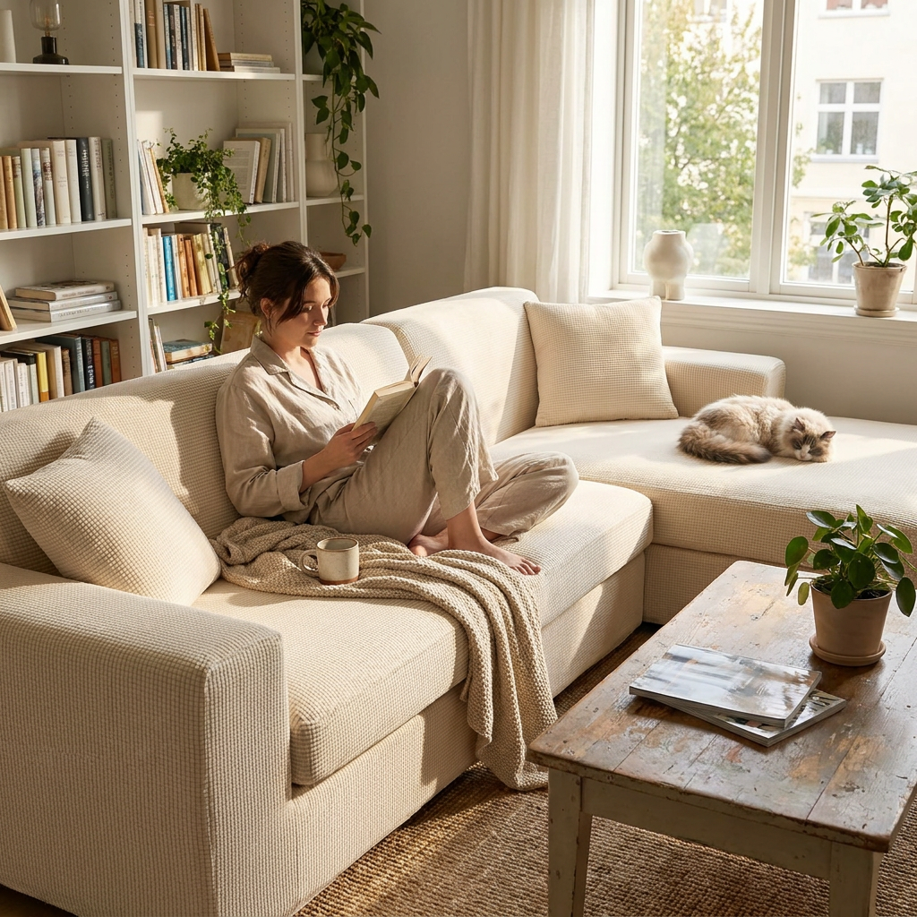 Stretchable Sofa Cover lifestyle
