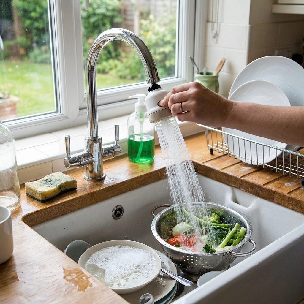 3-Mode Rotating Faucet Attachment lifestyle