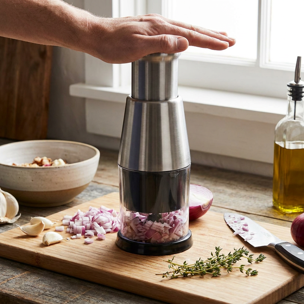 Stainless Steel Hand Chopper lifestyle