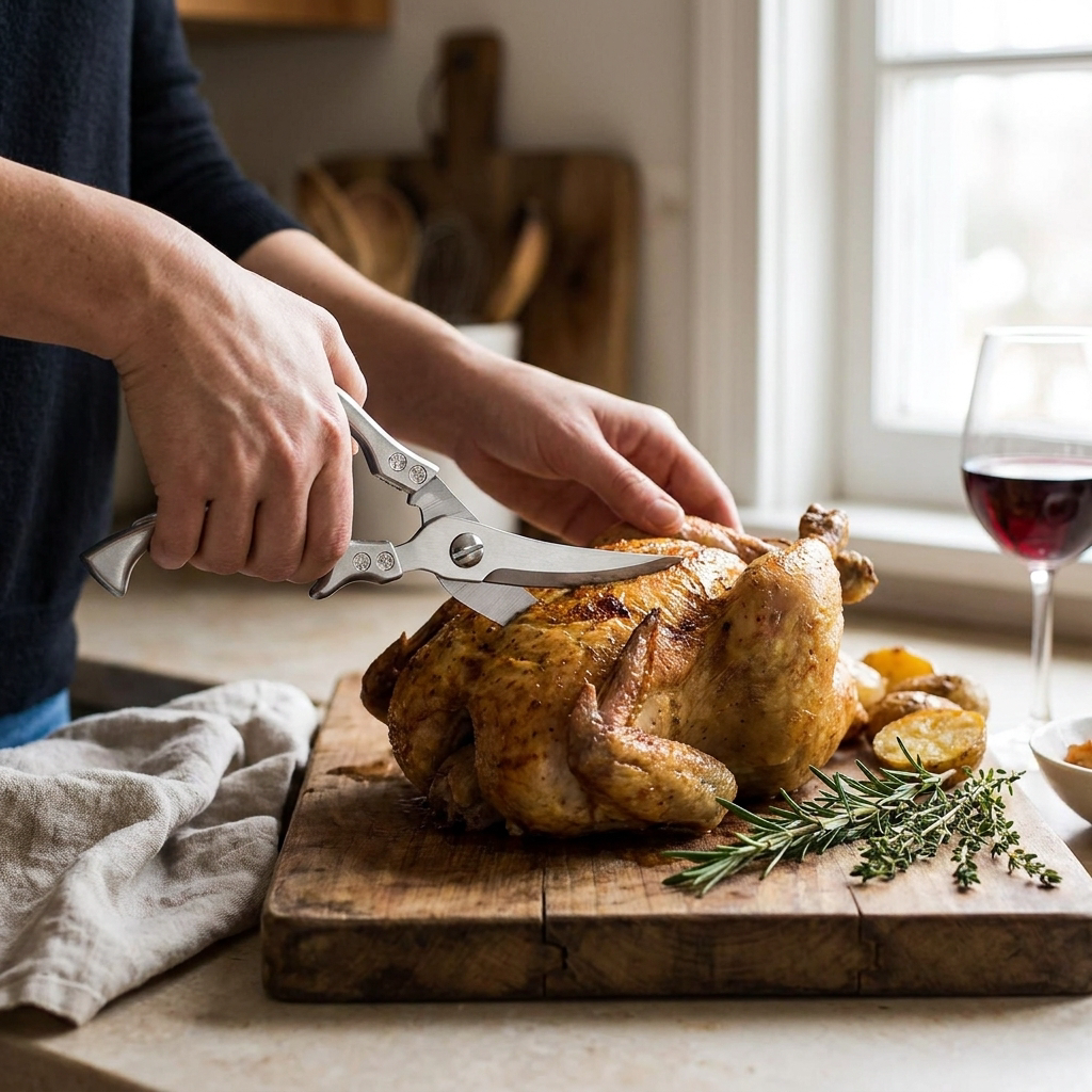 Heavy-Duty Kitchen Chicken Shears lifestyle