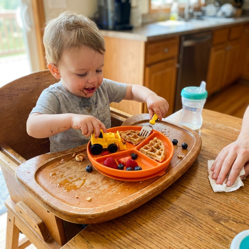Kids Construction Utensil Combo Set lifestyle