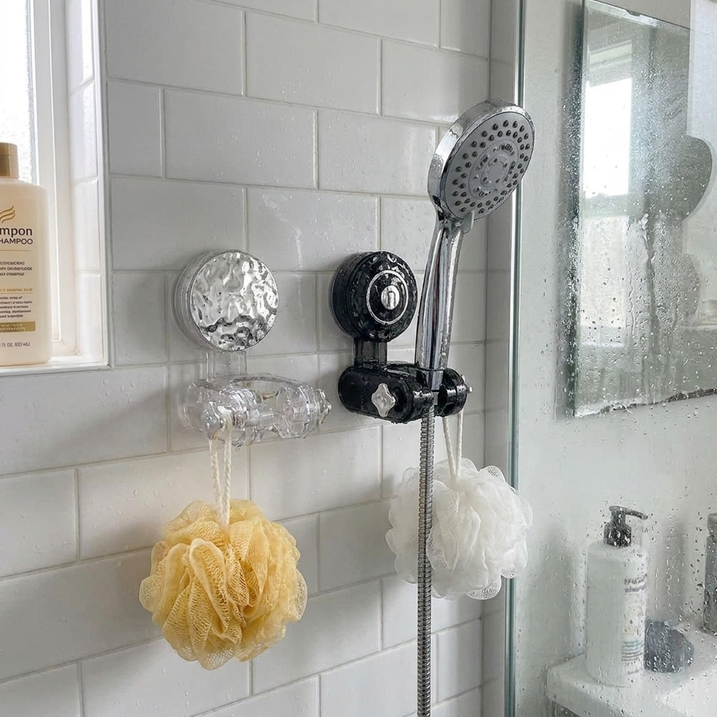 Adjustable Movable Shower Head Holder lifestyle