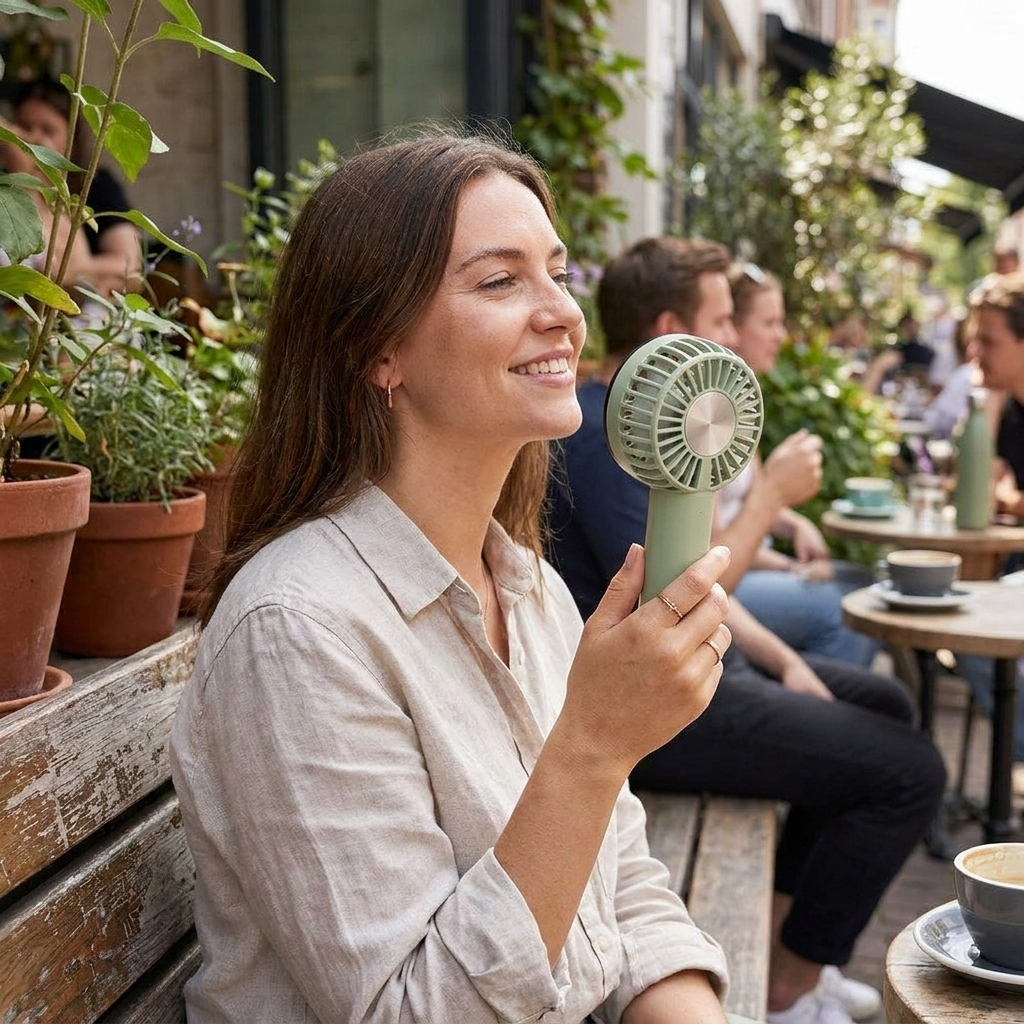 Portable Air Conditioner Cooling Fan lifestyle