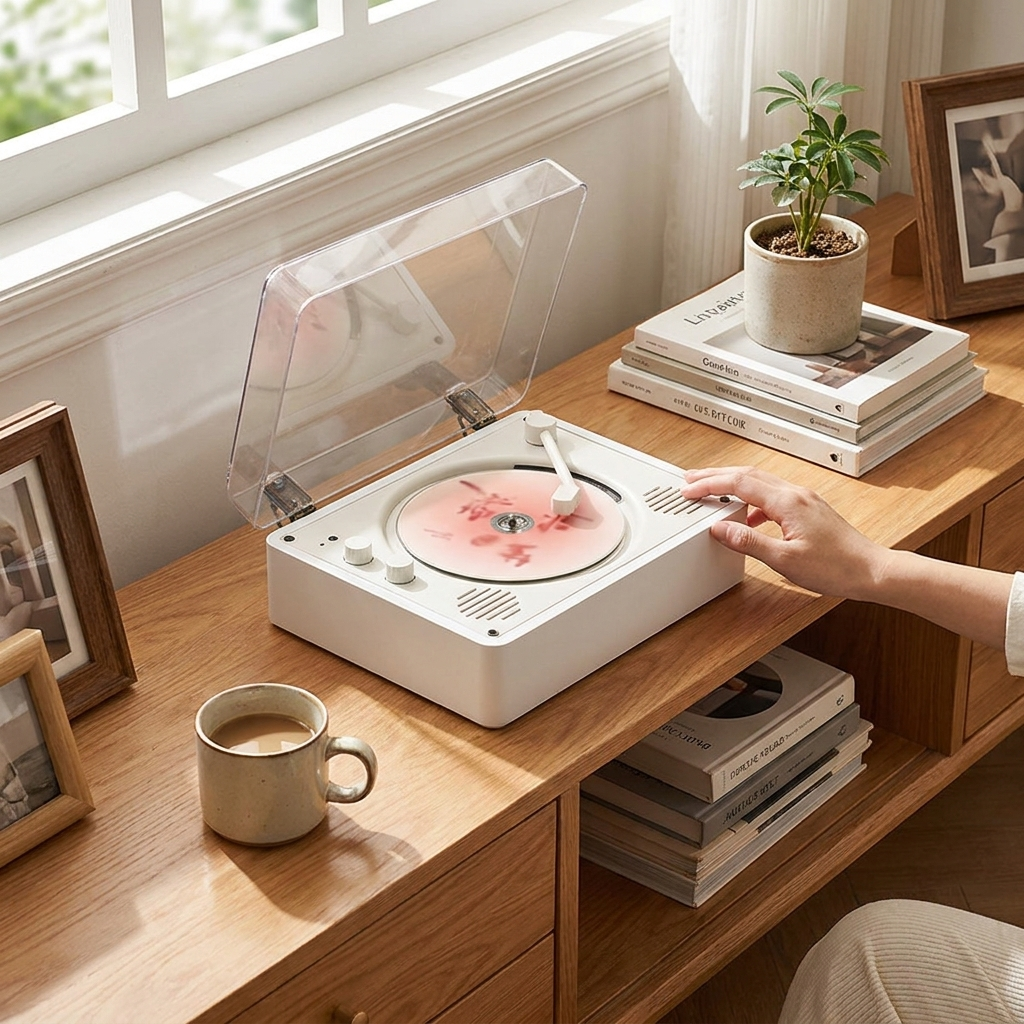 Retro Portable CD Player lifestyle