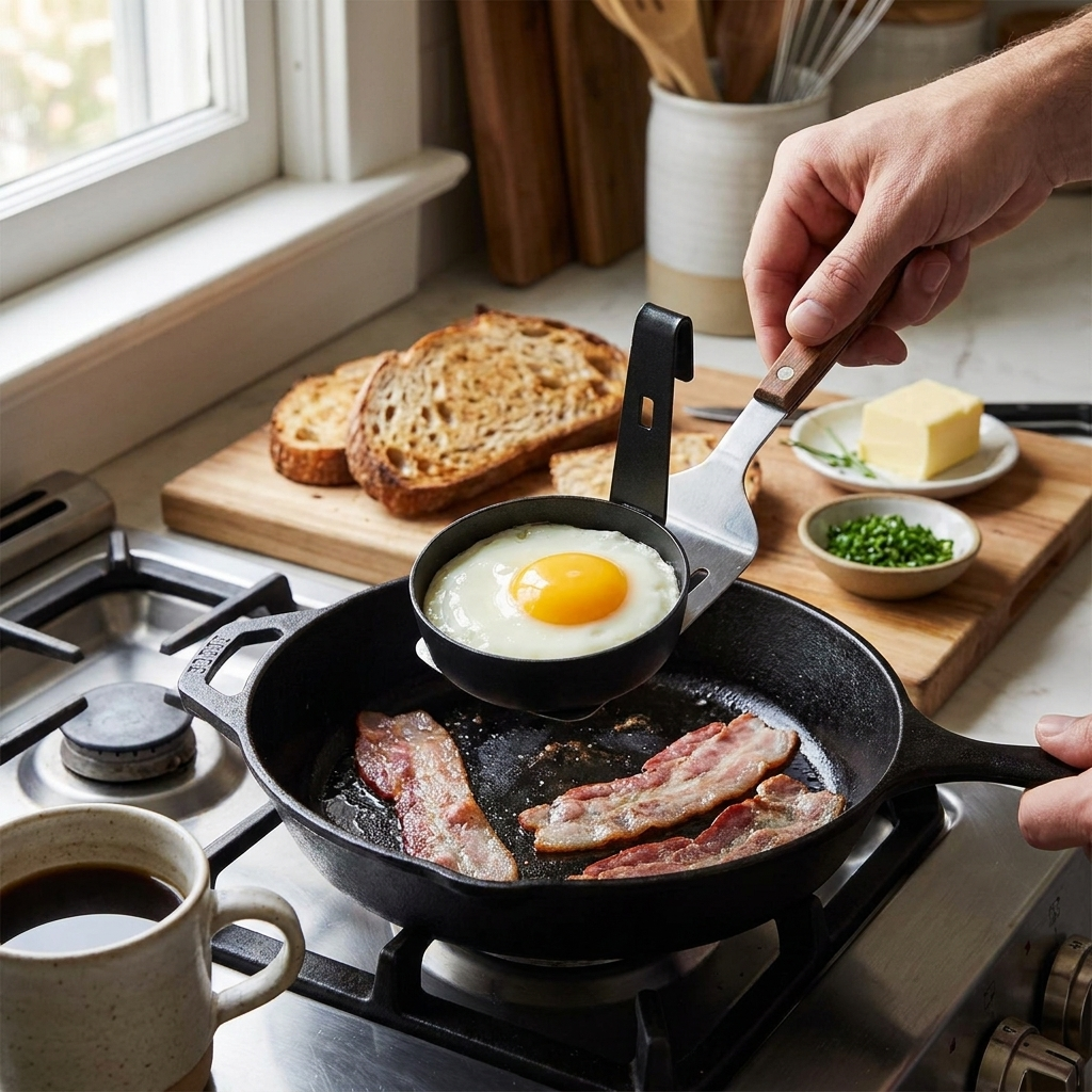 Nonstick Egg Poacher Mold lifestyle