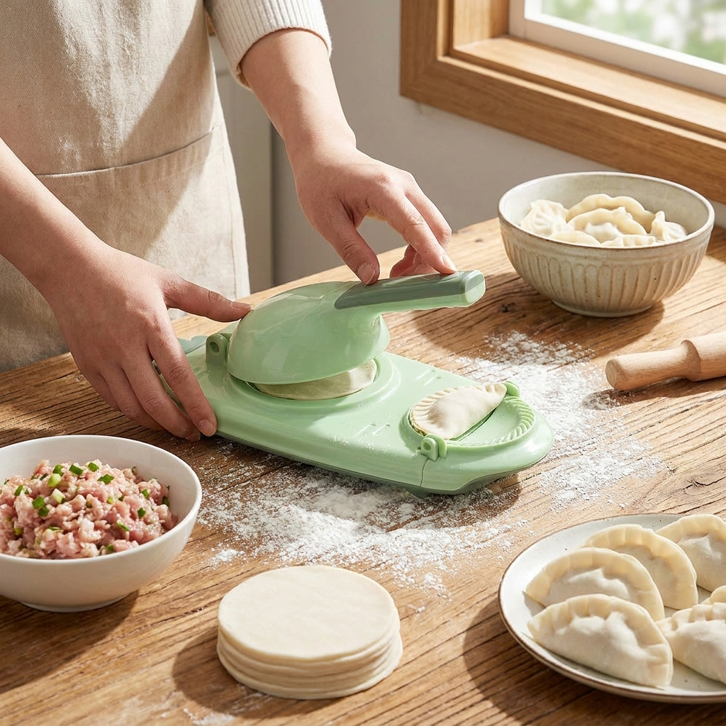 2-in-1 Dumpling Maker Machine lifestyle