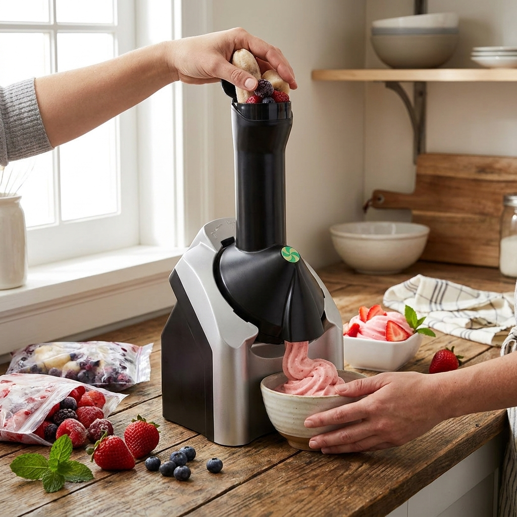 Compact Ice Cream Maker lifestyle