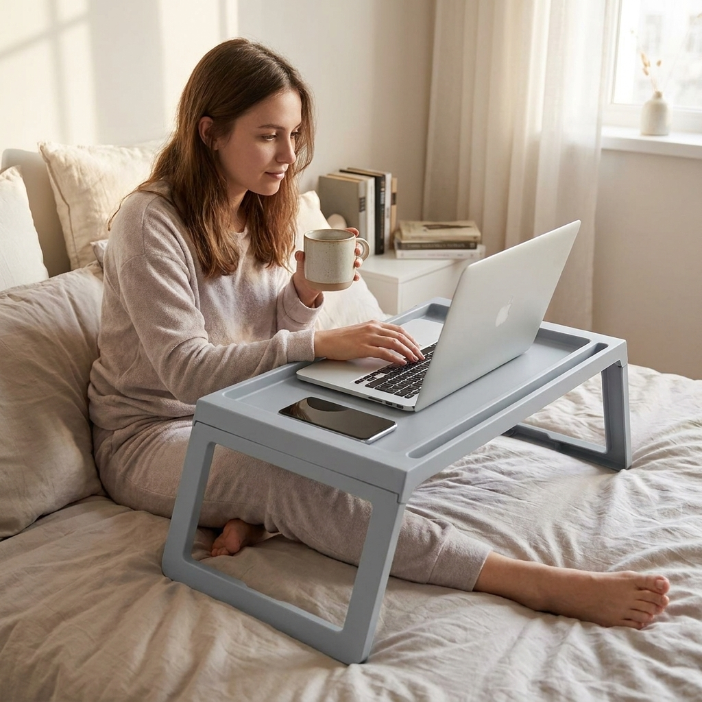 Foldable Bed Serving Tray lifestyle