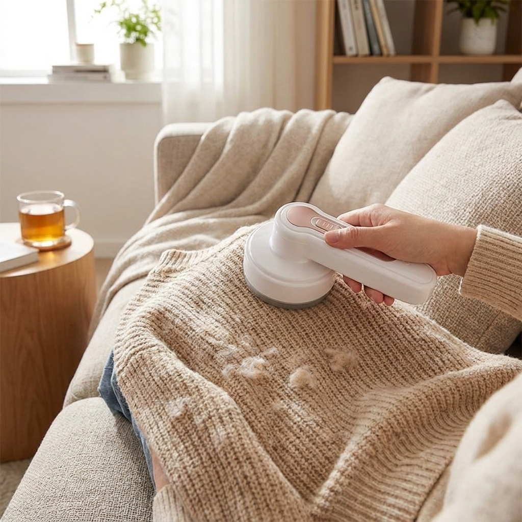 Rechargeable Electric Lint Remover lifestyle