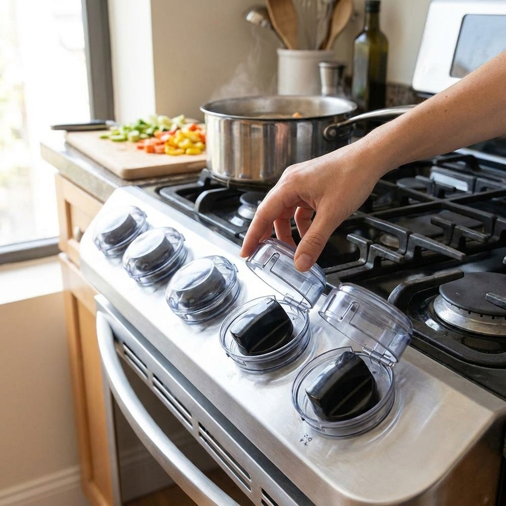 Gas Stove Knob Protector Set lifestyle