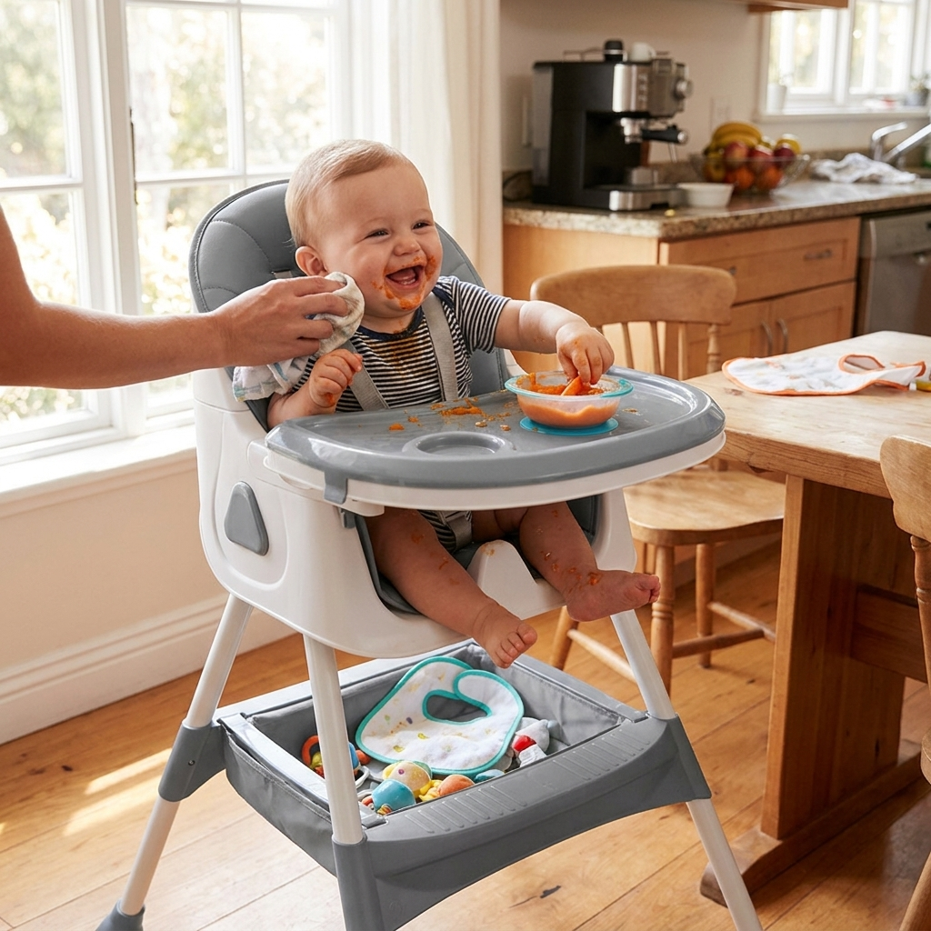 Foldable Baby High Chair lifestyle