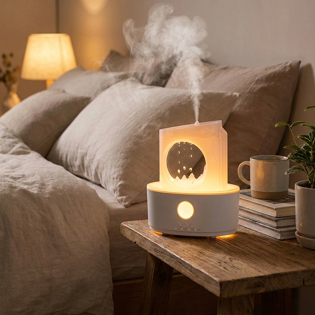 Rain Cloud Essential Oil Diffuser lifestyle