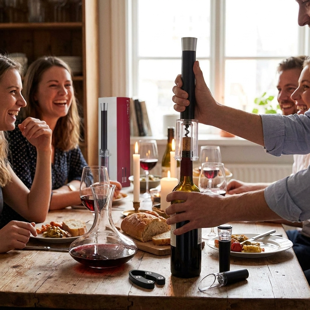 Air-Assist Wine Bottle Opener Set lifestyle