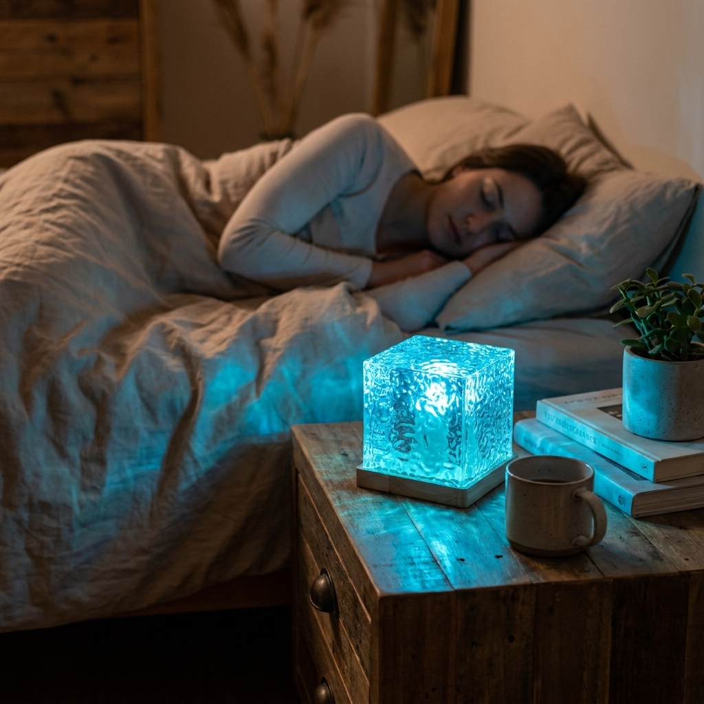 16-Color Water Ripple Projector Night Light lifestyle