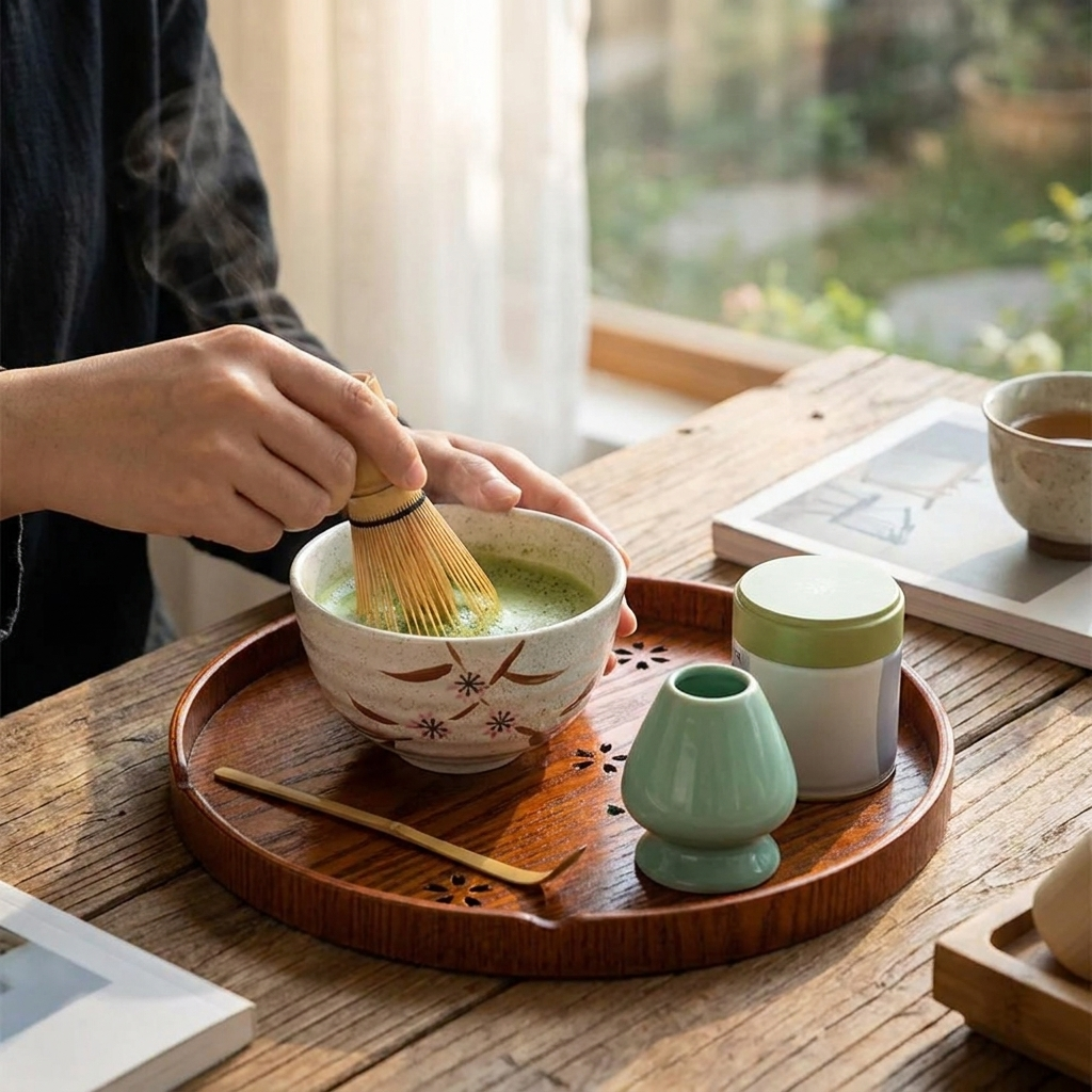 Traditional Matcha Tea Ceremony Set lifestyle