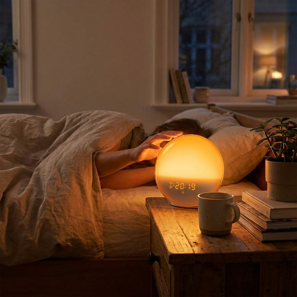 Sunrise Light Alarm Clock with Nature Sounds lifestyle