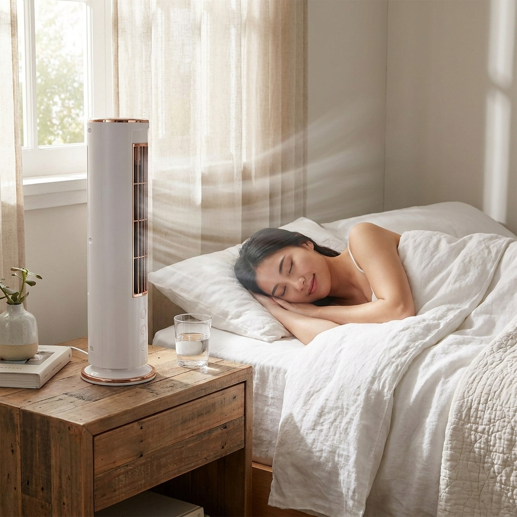 Bladeless Desktop Air Conditioner Fan lifestyle
