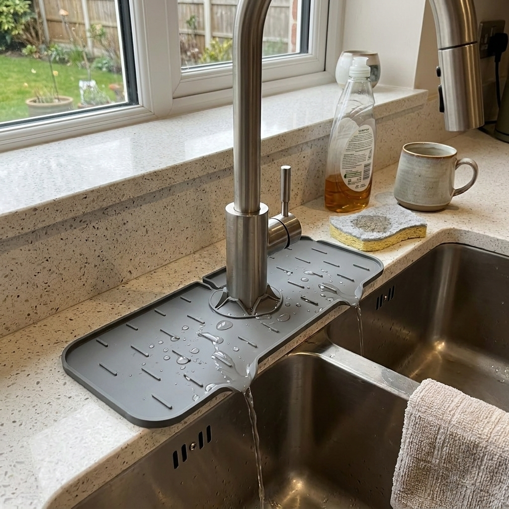 Kitchen Sink Faucet Splash Guard lifestyle