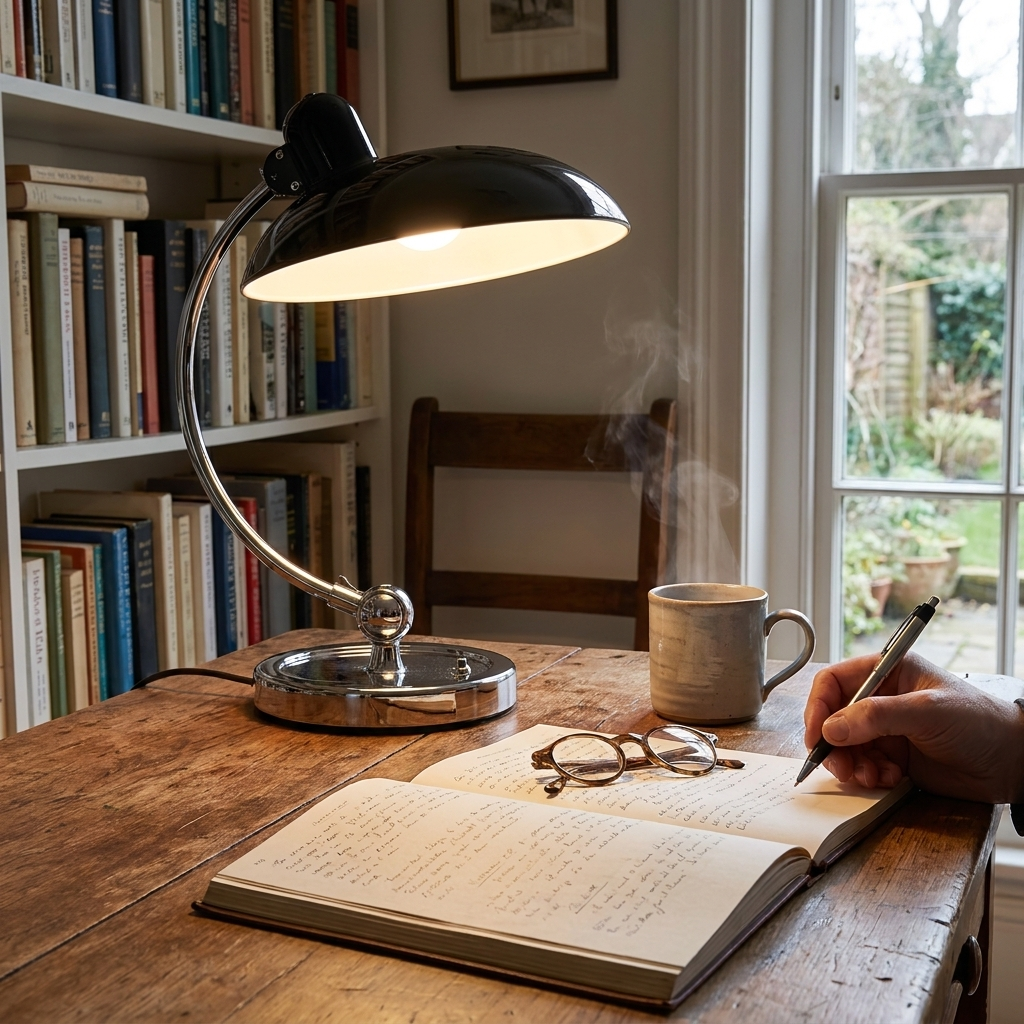 Vintage Iron Dome Desk Lamp lifestyle