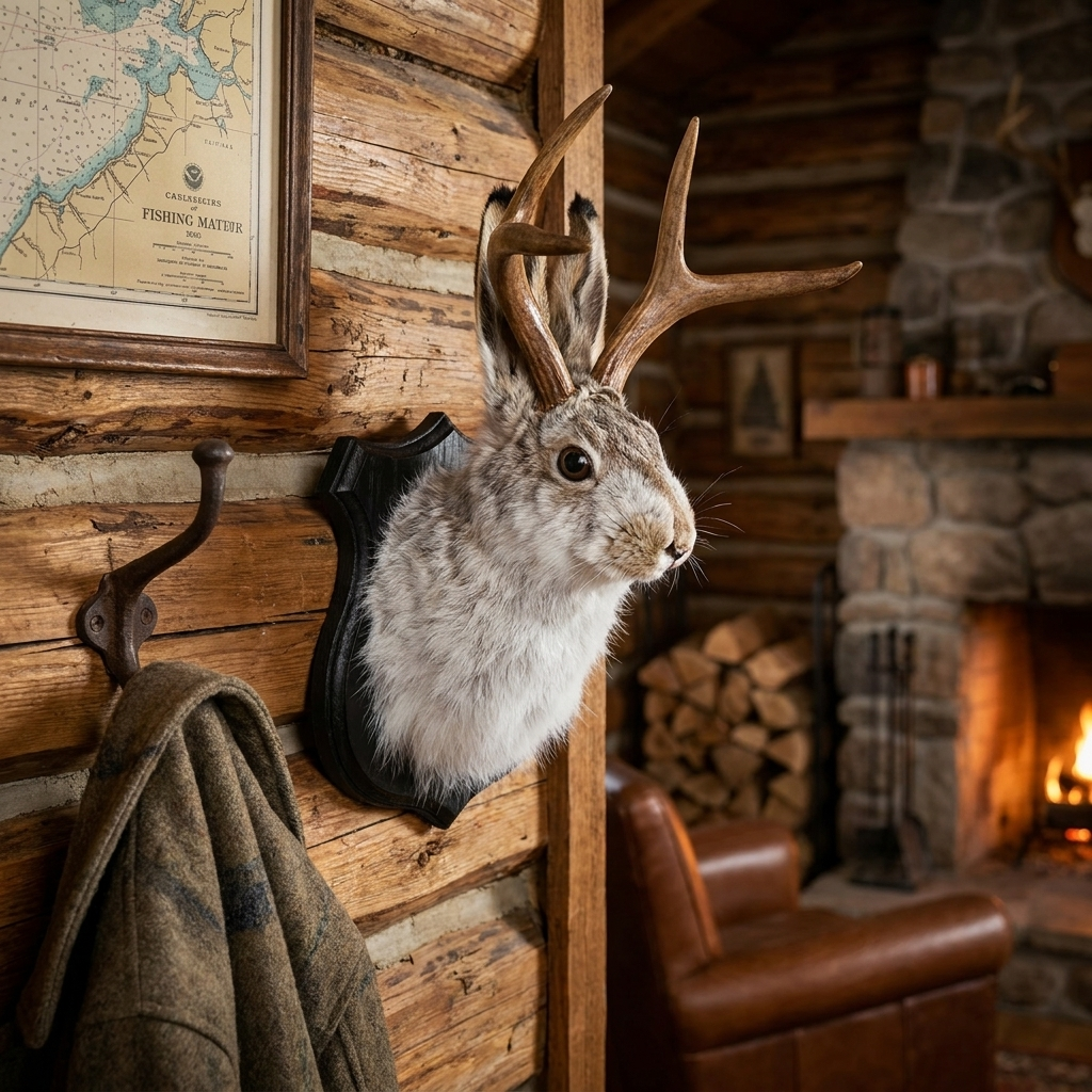 Jackalope Faux Mount Wall Decor lifestyle