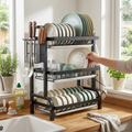 Multi-Level Dish Drying Rack lifestyle