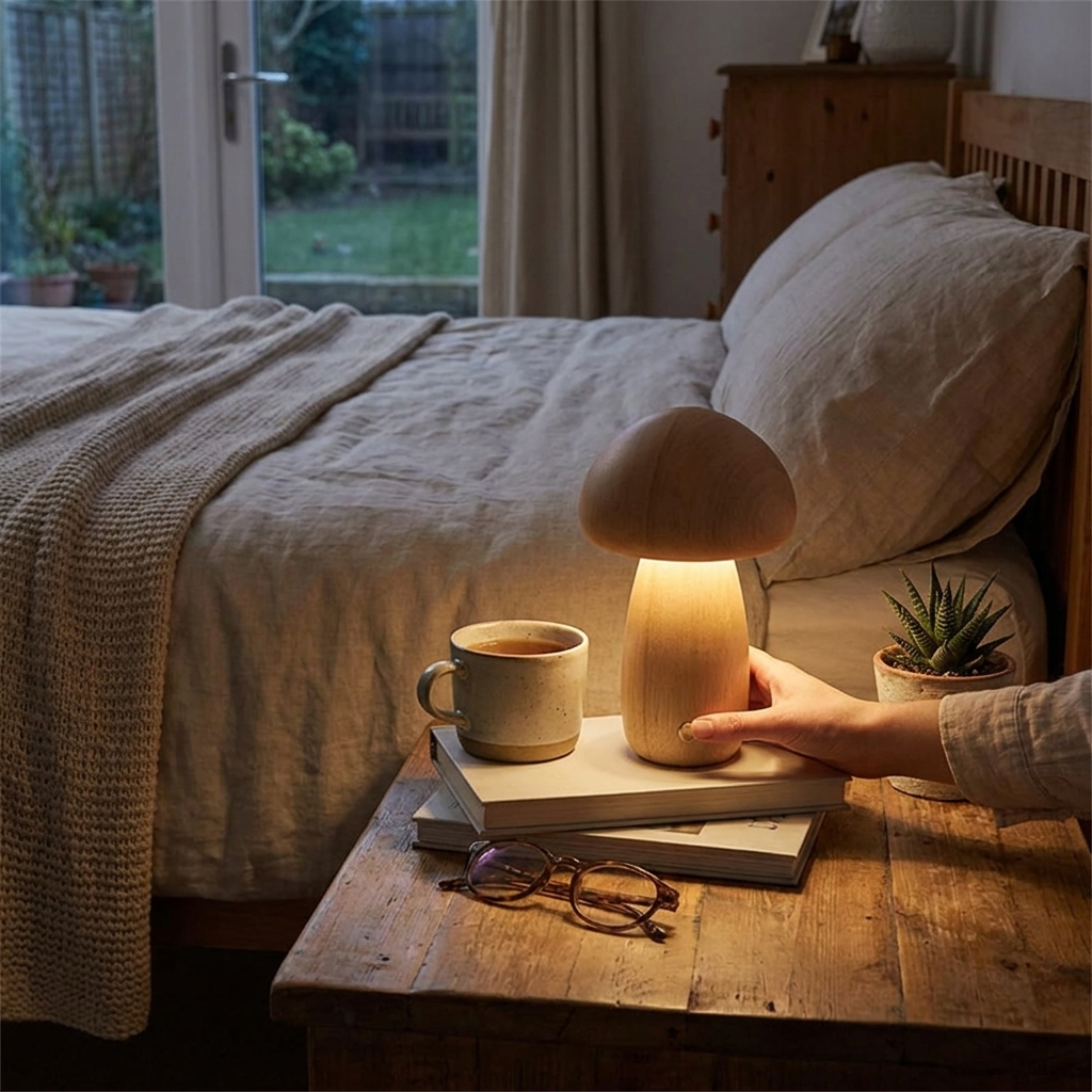 Mushroom Night Light Bedside Lamp lifestyle