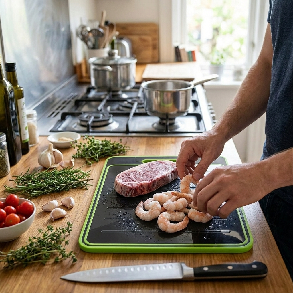 4-in-1 Cutting Board & Defrosting Tray lifestyle