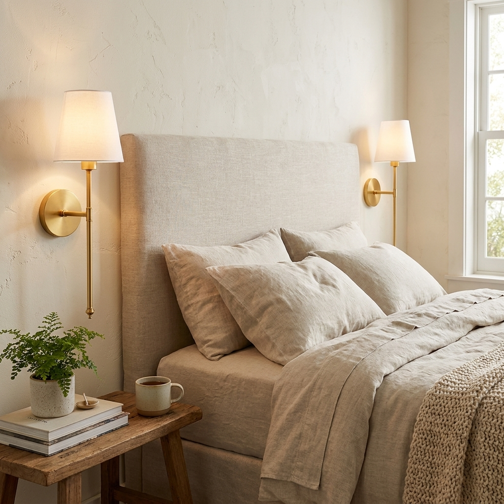 Wireless LED Wall Sconce with Remote lifestyle