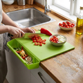 2-in-1 Cutting Board with Container Tray lifestyle
