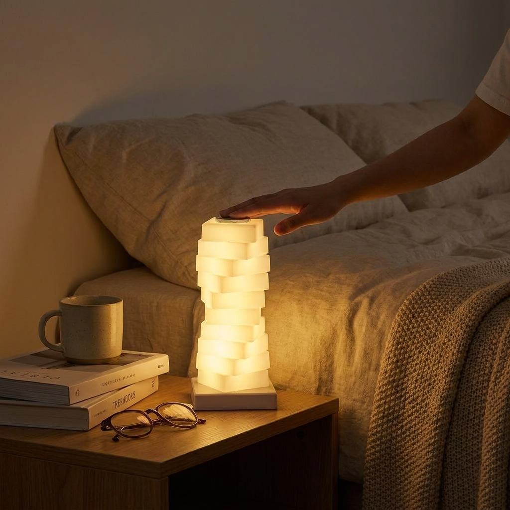 RGB LED Bedside Lamp with Touch Control lifestyle