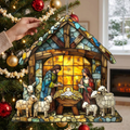 Nativity Scene Suncatcher lifestyle