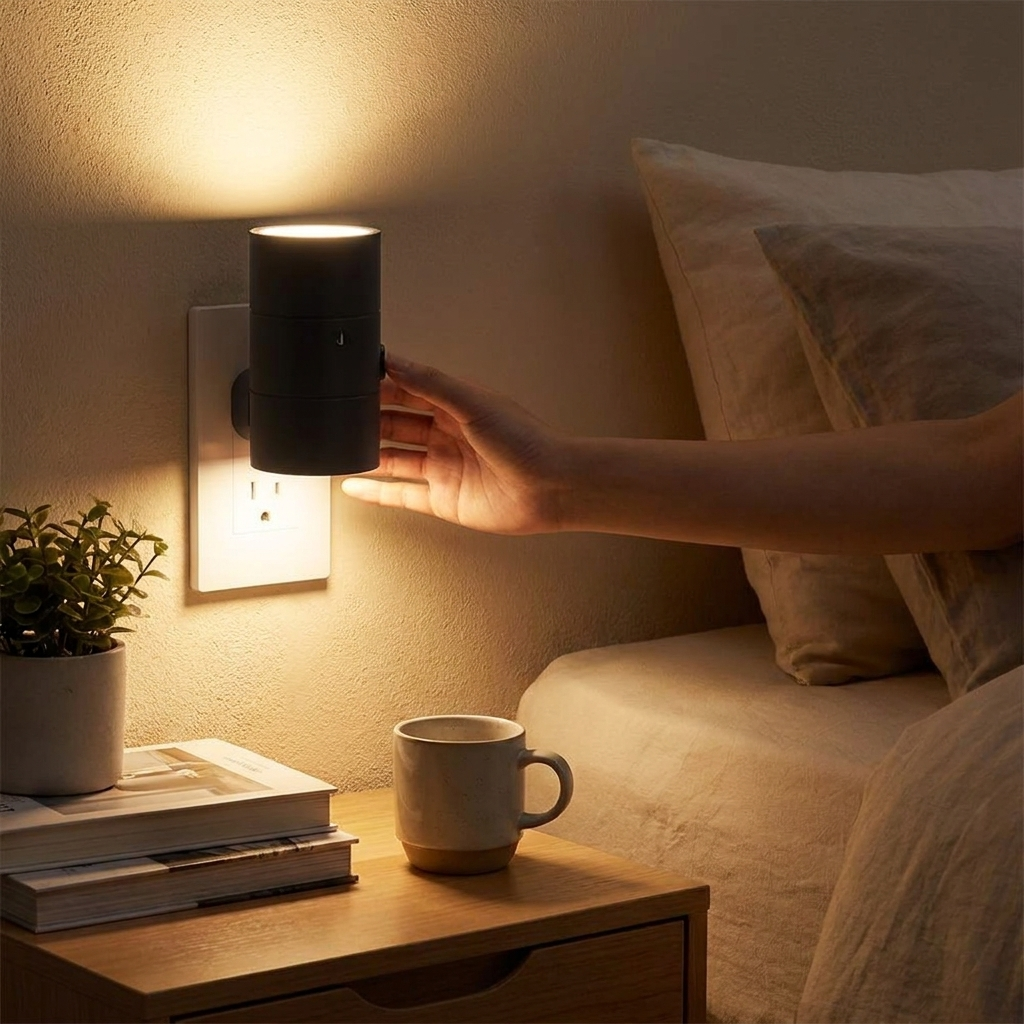 Wall Outlet with Built-In Night Lights lifestyle
