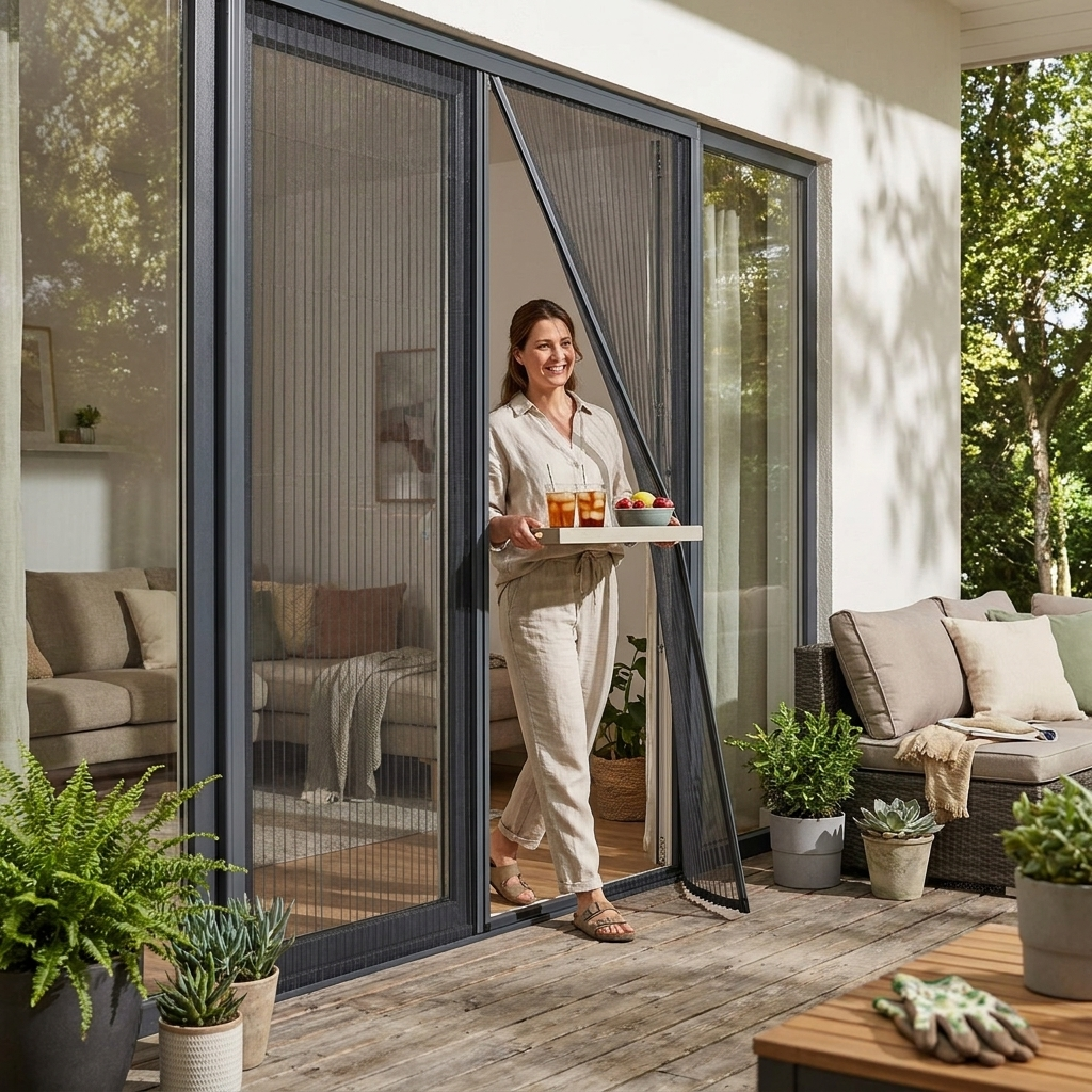 Magnetic Door Mosquito Net Screen lifestyle