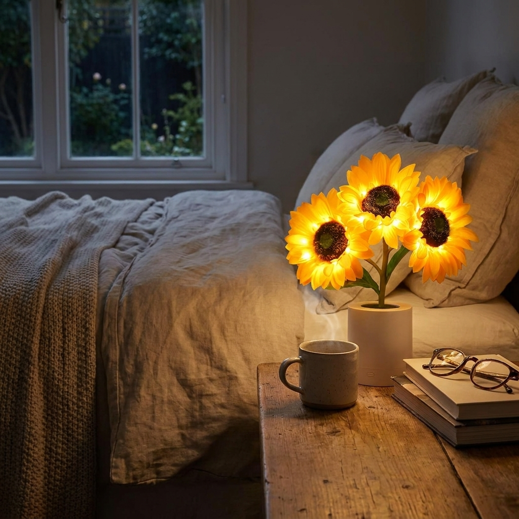 Sunflower LED Table Lamp lifestyle