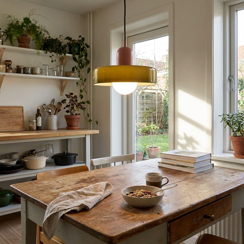 Colorful Glass Hanging Pendant Light lifestyle