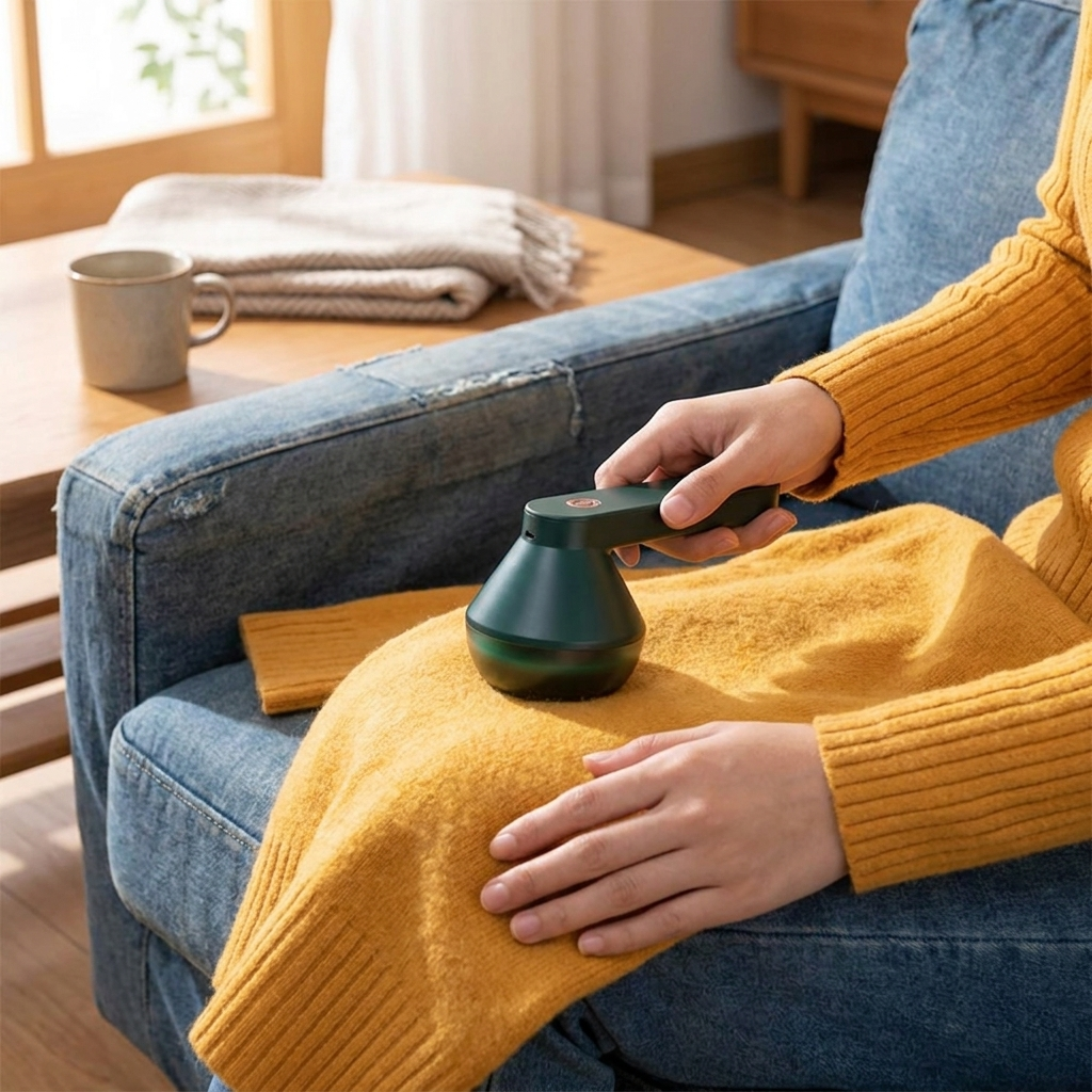Electric Fabric Lint Remover lifestyle