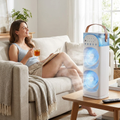 Mini Portable Air Conditioner Humidifier lifestyle